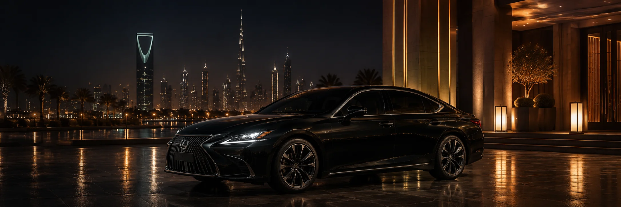 Professional chauffeur with Mercedes S-Class in Riyadh