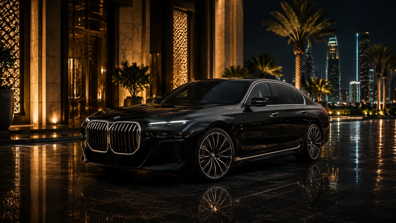 BMW 7 Series executive hotel transfer Riyadh
