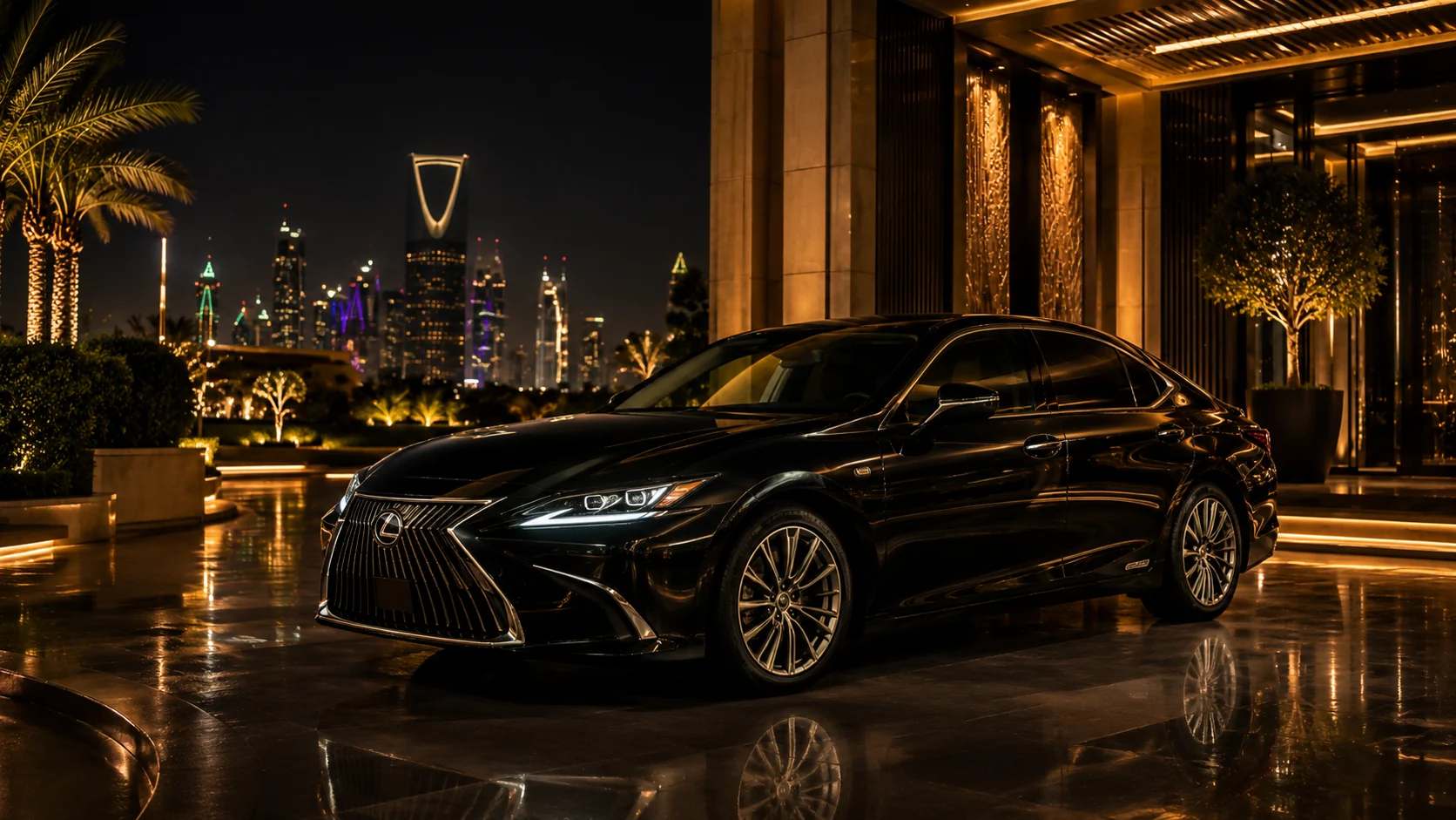 Lexus ES 350 2025 hotel transfer Riyadh