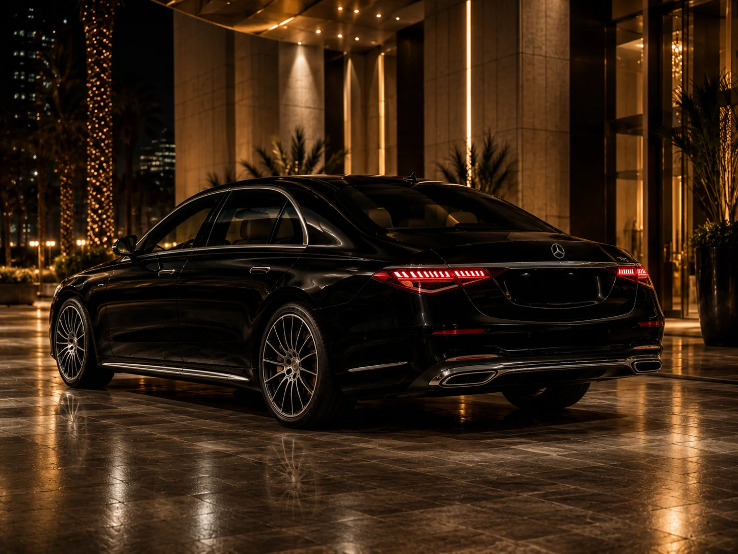 Mercedes S-Class Rear Angle
